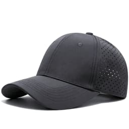 Unisex Perforated Quick-Dry Baseball Cap For Men Women Breathable Mesh Hat Sport Dad Hat Solid Color Casual Sun Visor Cap