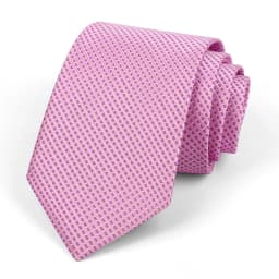 Men's Classic Jacquard Stripes Dot 8cm Polyester Wedding Tie Formal Business Pink Light Color Necktie Accessories Gift For Men