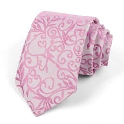 Men's Classic Jacquard Stripes Dot 8cm Polyester Wedding Tie Formal Business Pink Light Color Necktie Accessories Gift For Men