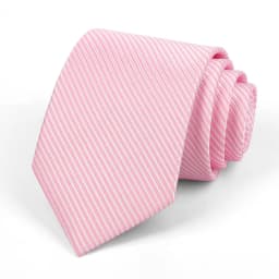 Men's Classic Jacquard Stripes Dot 8cm Polyester Wedding Tie Formal Business Pink Light Color Necktie Accessories Gift For Men