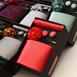 New Style Brand Fashion 8 Cm Tie Handkerchief Cufflinks Brooch Set For Men Red Grey Wedding Gravatas Gift Box Fit Party