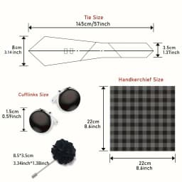 New Style Brand Fashion 8 Cm Tie Handkerchief Cufflinks Brooch Set For Men Red Grey Wedding Gravatas Gift Box Fit Party