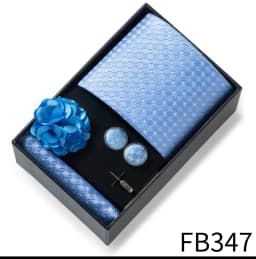 New Style Brand Fashion 8 Cm Tie Handkerchief Cufflinks Brooch Set For Men Red Grey Wedding Gravatas Gift Box Fit Party
