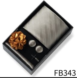 New Style Brand Fashion 8 Cm Tie Handkerchief Cufflinks Brooch Set For Men Red Grey Wedding Gravatas Gift Box Fit Party