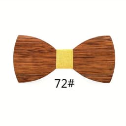 Wood Bow Tie Mens Wooden Bow Ties Party Business Butterfly Cravat Party Ties for Men Wood Ties
