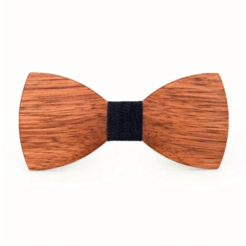 Wood Bow Tie Mens Wooden Bow Ties Party Business Butterfly Cravat Party Ties for Men Wood Ties