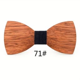 Wood Bow Tie Mens Wooden Bow Ties Party Business Butterfly Cravat Party Ties for Men Wood Ties