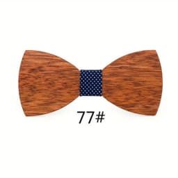 Wood Bow Tie Mens Wooden Bow Ties Party Business Butterfly Cravat Party Ties for Men Wood Ties