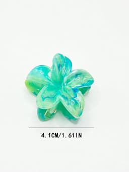 1/6Pcs 1.57in color random gradient egg flower grip clip Bauhinia flower hair clip high-end women's back of the head shark clip