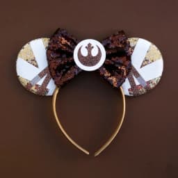 Disney Star Wars R2-D2 Ears Headband Women Cute BB-8 Hairband Girl Sequins Bow Hair Accessories Kids Birthday Festival Gift