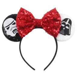 Disney Star Wars R2-D2 Ears Headband Women Cute BB-8 Hairband Girl Sequins Bow Hair Accessories Kids Birthday Festival Gift