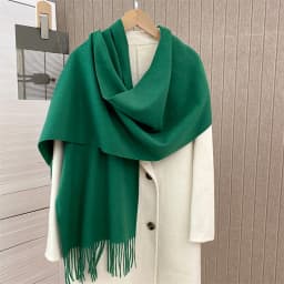 Luxury Brand Design Solid Cashmere Scarf for Women Winter Pashmina Blanket Lady Warm Thicken Shawl Wrap Tassel Echarpe Poncho