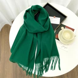 Luxury Brand Design Solid Cashmere Scarf for Women Winter Pashmina Blanket Lady Warm Thicken Shawl Wrap Tassel Echarpe Poncho
