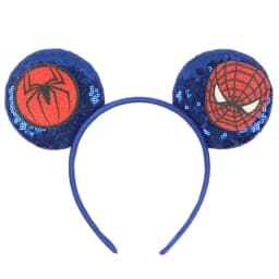 1pc Cartoon Mouse Ear Hair Accessory Cartoon Spider Pattern Sequin Bow Hair Hoops With Unisex Theme Party Hairbands
