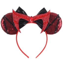 1pc Cartoon Mouse Ear Hair Accessory Cartoon Spider Pattern Sequin Bow Hair Hoops With Unisex Theme Party Hairbands