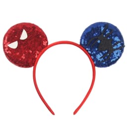 1pc Cartoon Mouse Ear Hair Accessory Cartoon Spider Pattern Sequin Bow Hair Hoops With Unisex Theme Party Hairbands