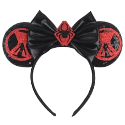 1pc Cartoon Mouse Ear Hair Accessory Cartoon Spider Pattern Sequin Bow Hair Hoops With Unisex Theme Party Hairbands