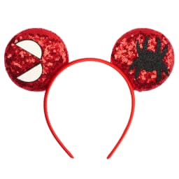 1pc Cartoon Mouse Ear Hair Accessory Cartoon Spider Pattern Sequin Bow Hair Hoops With Unisex Theme Party Hairbands