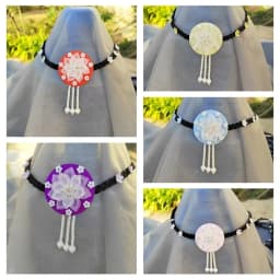 Fashion Flower Hanbok Wig Headdress Tassel Traditional Korea Ethnic Style Hairband Elegant Classical Stage Dance Hair Hoop Girls