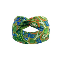 Bohemian Yoga Sweat Absorbent Elastic Headband Walnut Shaped Hair Tie for Sports And Fitness Activities