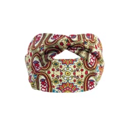 Bohemian Yoga Sweat Absorbent Elastic Headband Walnut Shaped Hair Tie for Sports And Fitness Activities
