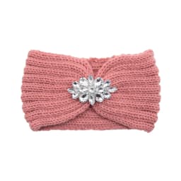 Diamond Headband Elastic Ear Warmer Knit Cross Headwrap Turban Wide Brim Headwear for Women Girl Winter Fashion Hair Accessories