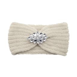 Diamond Headband Elastic Ear Warmer Knit Cross Headwrap Turban Wide Brim Headwear for Women Girl Winter Fashion Hair Accessories
