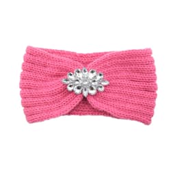 Diamond Headband Elastic Ear Warmer Knit Cross Headwrap Turban Wide Brim Headwear for Women Girl Winter Fashion Hair Accessories
