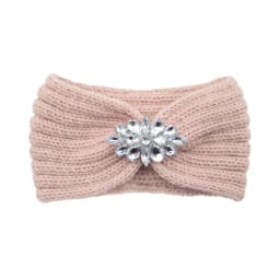 Diamond Headband Elastic Ear Warmer Knit Cross Headwrap Turban Wide Brim Headwear for Women Girl Winter Fashion Hair Accessories