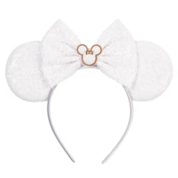 Disney Valentine's Day Mickey Headband Children Sequins Bow Hairband For Girls Children Featival Party DIY Headwear Accessories