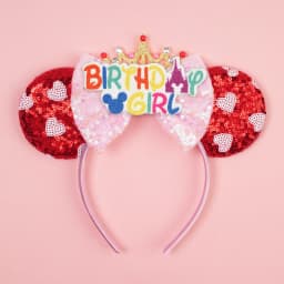 Disney Valentine's Day Mickey Headband Children Sequins Bow Hairband For Girls Children Featival Party DIY Headwear Accessories