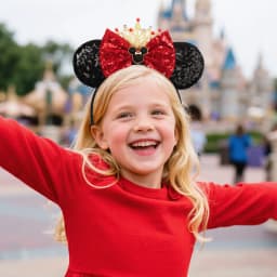 Disney Valentine's Day Mickey Headband Children Sequins Bow Hairband For Girls Children Featival Party DIY Headwear Accessories
