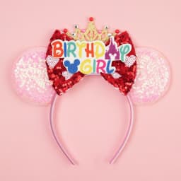 Disney Valentine's Day Mickey Headband Children Sequins Bow Hairband For Girls Children Featival Party DIY Headwear Accessories