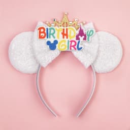 Disney Valentine's Day Mickey Headband Children Sequins Bow Hairband For Girls Children Featival Party DIY Headwear Accessories