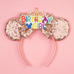 Disney Valentine's Day Mickey Headband Children Sequins Bow Hairband For Girls Children Featival Party DIY Headwear Accessories