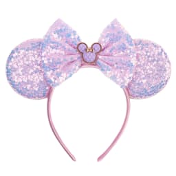 Disney Valentine's Day Mickey Headband Children Sequins Bow Hairband For Girls Children Featival Party DIY Headwear Accessories