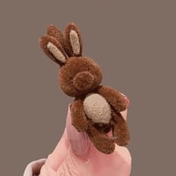Cute Bear Flocked Duckbill Hair Clip Bangs Side Clip Forehead Barrette Hairpin for Women