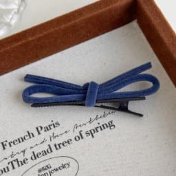 Fall/Winter New Arrivals: Korean Style Fashion Sweet Colorful Velvet 3D Bow Hair Clips, Straight Clips, Duckbill Clips