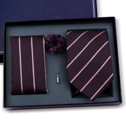 Elegant Ties For Men Classic Paisly Neck Tie Pocket Square Brooch Set With Gift Box Mens Business Wedding Suit Accessories
