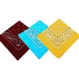 1/3/6pcs Cotton Bandana Headband Denim Men'S Cycling Sports Headwear Wrist Guard Single-Sided Headscarf Paisley Scarf