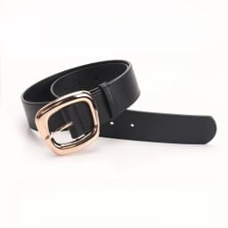 New Versatile Trapezoidal Buckle Wide Women's Belt Fashionable Commuting Casual Style Paired with Jeans Clothing Belt for Women
