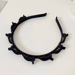 1/2/3 Set Ladies Flocking Braided Headband Simple Broken Hairpin Headband Fashionable Girls Face Washing Headband