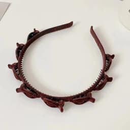 1/2/3 Set Ladies Flocking Braided Headband Simple Broken Hairpin Headband Fashionable Girls Face Washing Headband
