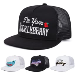 2025 Personalized New Flat Edge Hat letters Creative Embroidered Street HipHop Hat Outdoor Leisure Sunshade Baseball Hat Net Hat