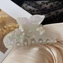 1pc New acetate butterfly gripper, large shark clip, high-end hair sensing clip, decorative hair gripper