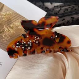 1pc New acetate butterfly gripper, large shark clip, high-end hair sensing clip, decorative hair gripper