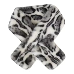 Cute Thicken Warm Leopard Print Scarf Windproof Soft Faux Fur Scarf Faux Collar Faux Rabbit Fur Winter Scarf Women's Wear