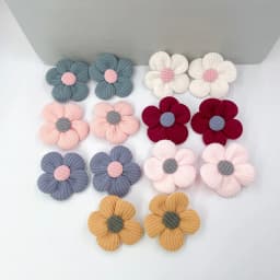 7/14Pcs Set Children Cute Fabric Flower Hair Clip Hair Accessories Sweet Girl Hairpins Baby Headdress Barrettes Kids Headwear