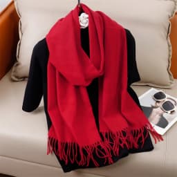51Color Solid Women Winter Scarf Warm Thicken Cashmere Shawl Outdoor Tassels Pashmina Lady Wrap Windproof Scarves Fashion Luxury