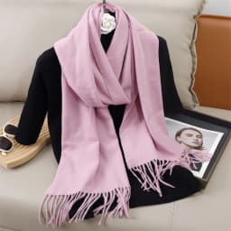 51Color Solid Women Winter Scarf Warm Thicken Cashmere Shawl Outdoor Tassels Pashmina Lady Wrap Windproof Scarves Fashion Luxury